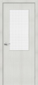 Двери Браво-7 Bianco Veralinga / Wired Glass 12,5
